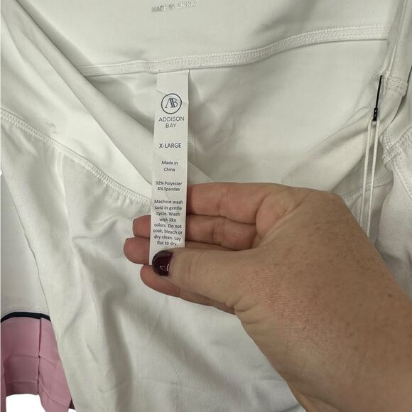 Addison Bay White and pink skort NWT XL - Picture 6 of 6